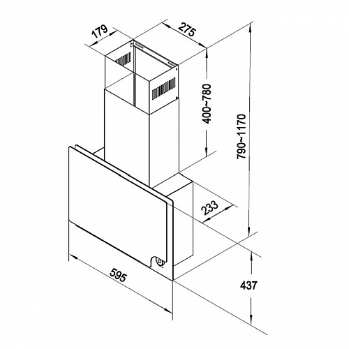 Наклонная вытяжка Korting KHC 67806 ICPGN