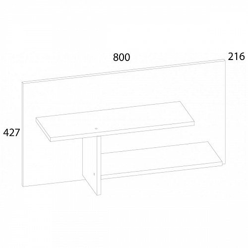 Полка навесная DOORSET дуб наварра