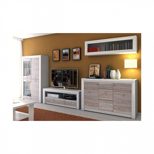 Комод 2D3S OLIVIA Вудлайн крем/дуб анкона