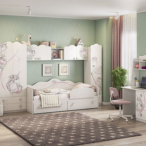 Набор детской мебели Фэнтези К1 белый рамух