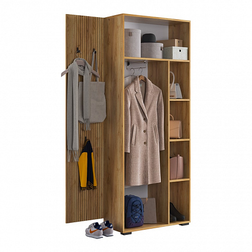 Прихожая К7 дуб крафт золотой/графит