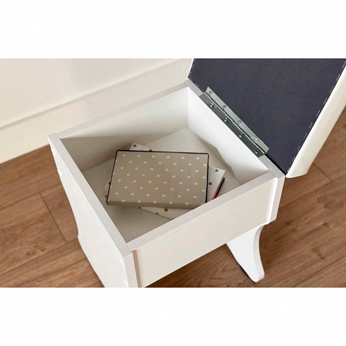 Пуф Виктория-1 белое дерево