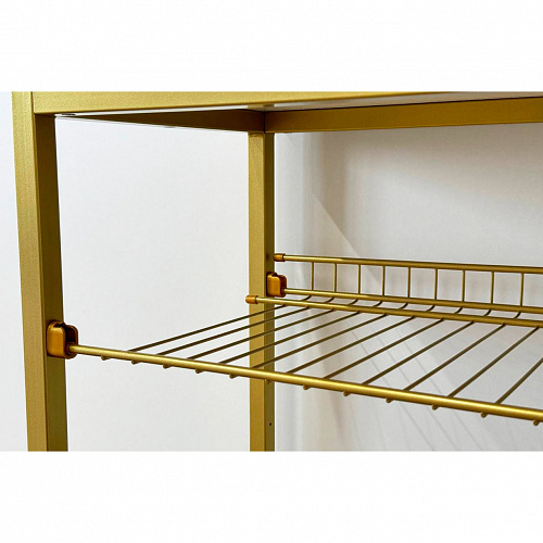 Обувница Классная 1 белое дерево/золото