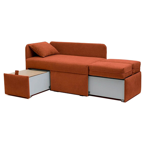 Диван-кушетка Патти 123 Эпик 45 Оранжевый левый