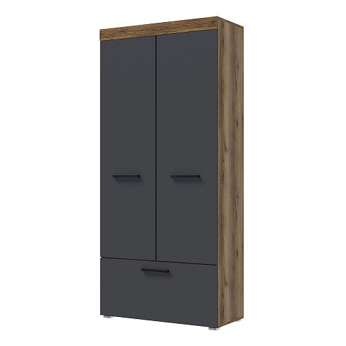 Шкаф Бастон Дуб Делано/Графит