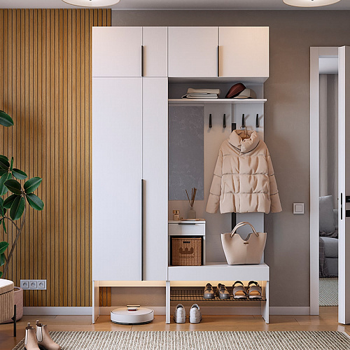 Прихожая Баско К6 белое дерево