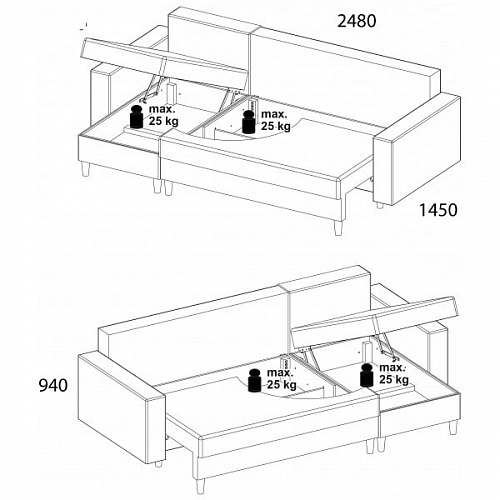 Диван угловой CARMEN SOFT FUSION 01