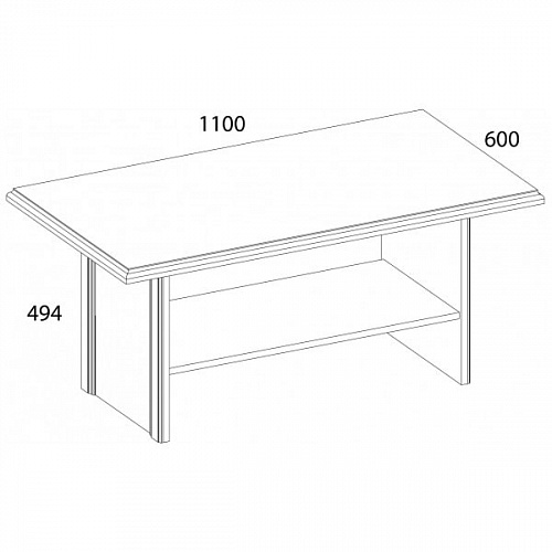Стол журнальный MONAKO Сосна винтаж/дуб анкона
