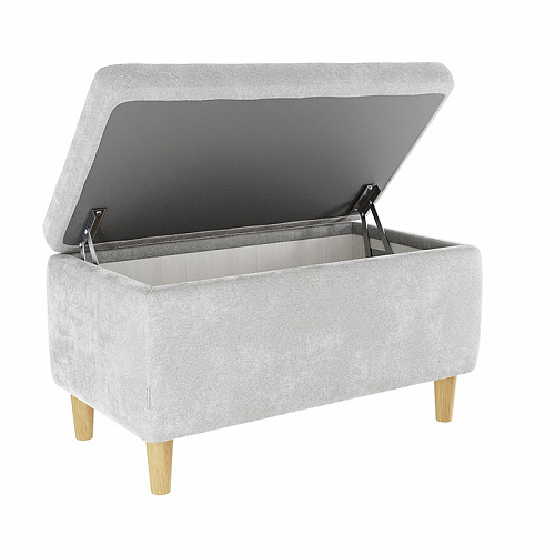 Пуф Чарли 2 галька (велюр)