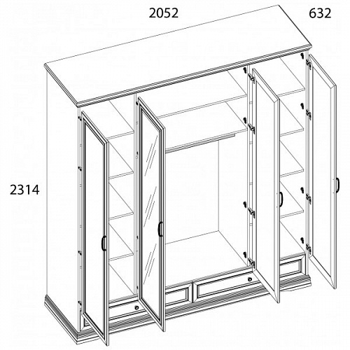 Спальный гарнитур VALENCIA Серый