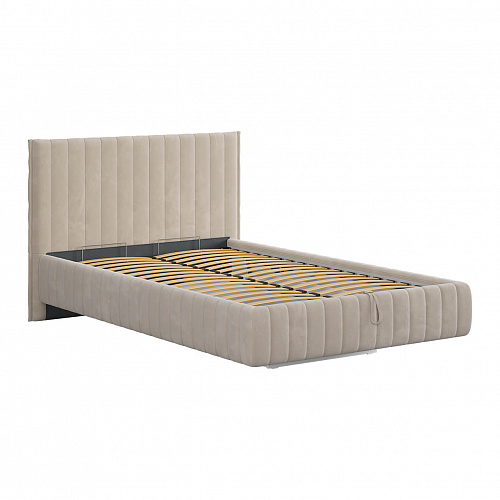 Кровать с подъемным механизмом Твикс 120х200 крем (велюр)