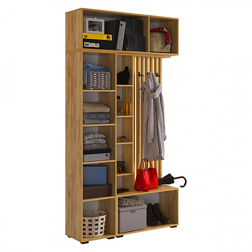 Прихожая Бери К2 дуб крафт золотой/графит