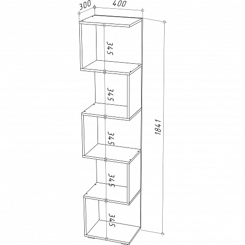 Стеллаж НК QUANT СТ-4 Белый