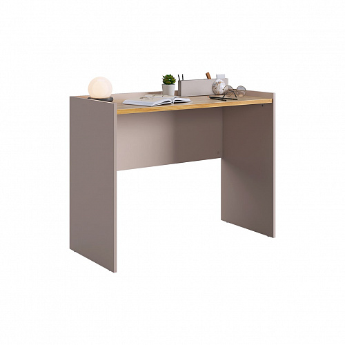 Стол письменный Доминика кашемир/дуб крафт золотой