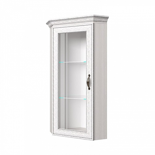 Шкаф с витриной 1VU TIFFANY Вудлайн кремовый