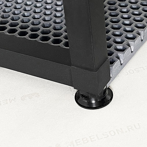 Обувница Краш черный муар/белое дерево