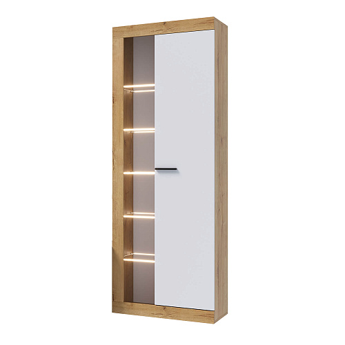 Гостиная ПРАГА №5 Дуб вотан/Белый гладкий