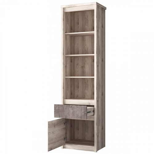 Шкаф открытый 1D1S JAZZ Каштан найроби/Оникс