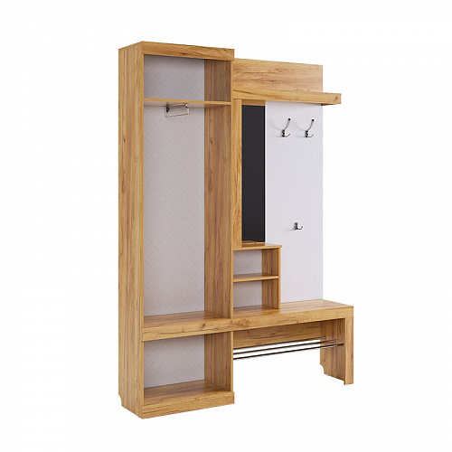 Прихожая Алекс дуб крафт золотой/белое дерево