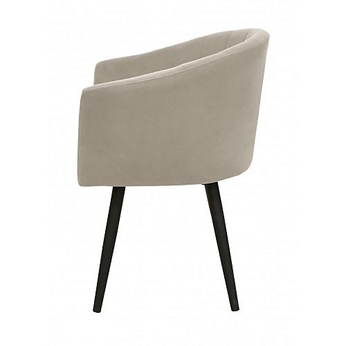 Стул Розолино Ринг черный муар/Катания Айвори