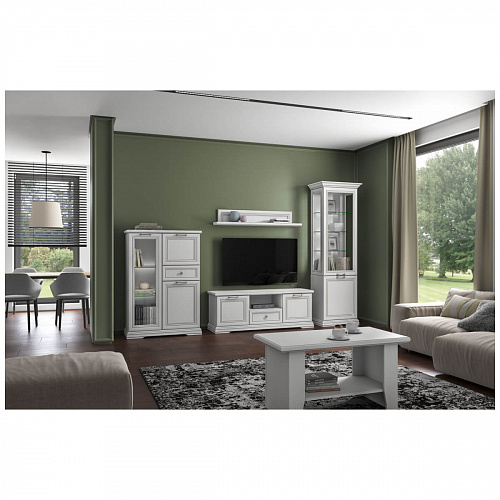 Шкаф-витрина 1V1D SEVILLA Белый