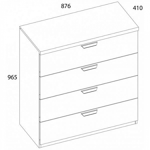 Комод MODERN 4S Персидский жемчуг
