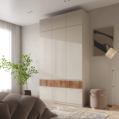 Антресоль НК PIANO для шкафа 3-х створчатого Кашемир