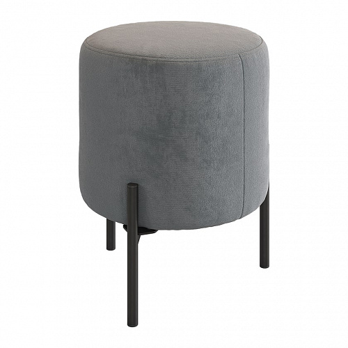 Пуф Одри графит (велюр)