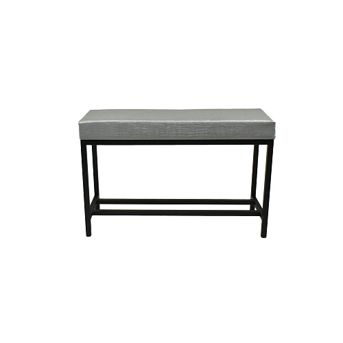 Банкетка Лофт черный муар/Бенгал серый