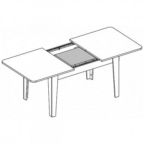 Стол обеденный раздвижной OLIVIA B Вудлайн крем