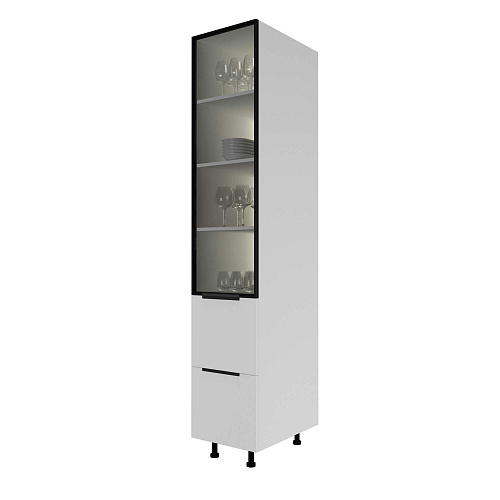 Фасад со стеклом из алюминиевого профиля (ПН400) 1298х396мм