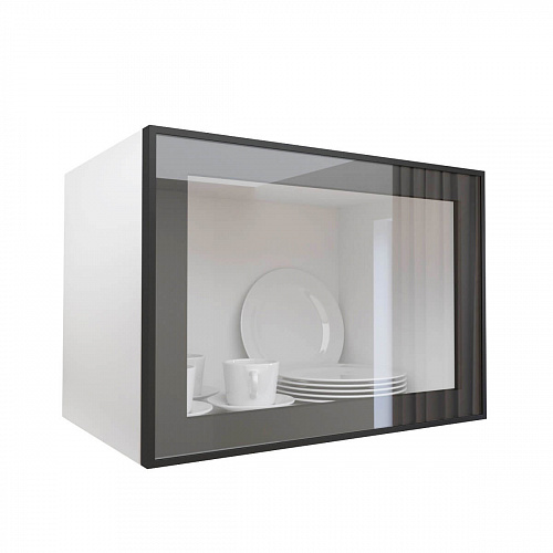 Фасад со стеклом из алюминиевого профиля 500х350