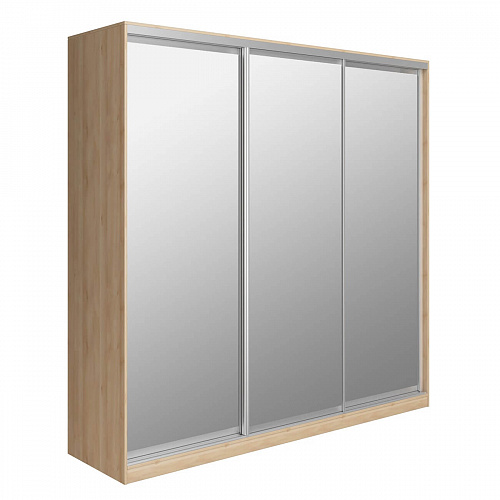 Шкаф-купе Старт 3-дверный с 3-мя зеркалами 2100 (высота 2400, глубина 600)