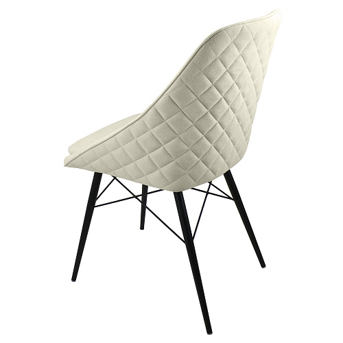 Стул Монти ST Люкс черный муар/Канди крем