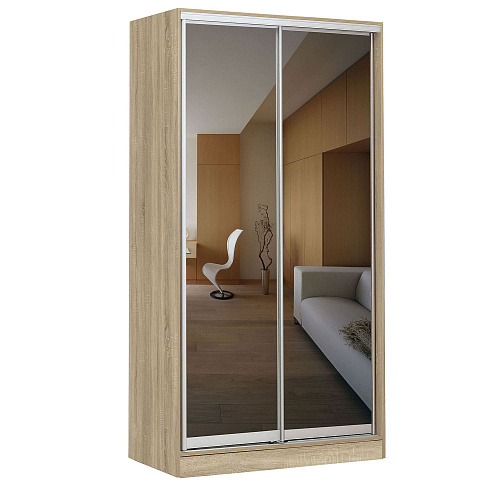 Шкаф-купе 2-х дверный 1210х590 ВАРИАНТ 5 Дуб сонома