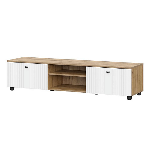 Гостиная Милан №1 Дуб Золотой/Белый матовый