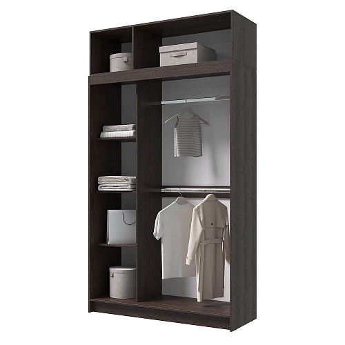 Шкаф-купе БРУНО 6 с антресолью Венге/Лоредо