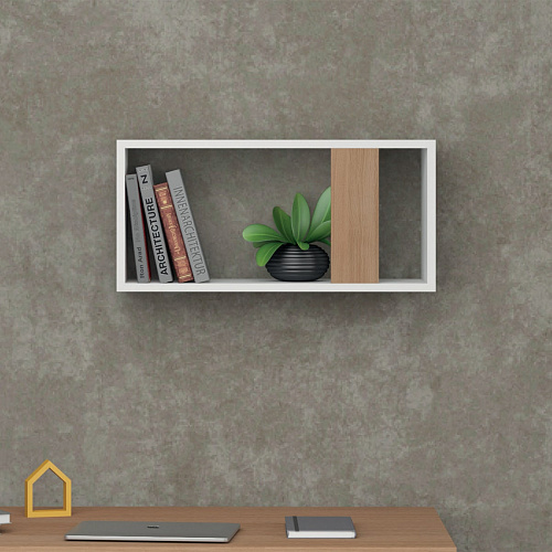 Полка Элемент I Белый/Дуб сорано