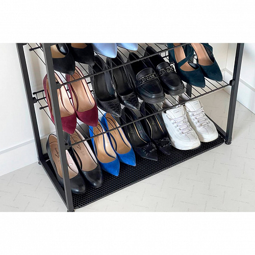 Обувница Краш черный муар/графит