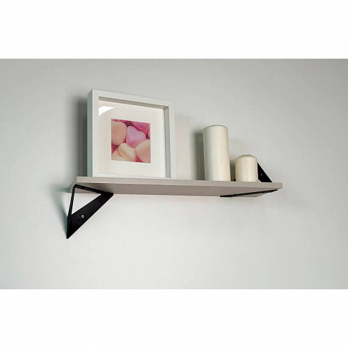 Полка навесная Рич кашемир/черный