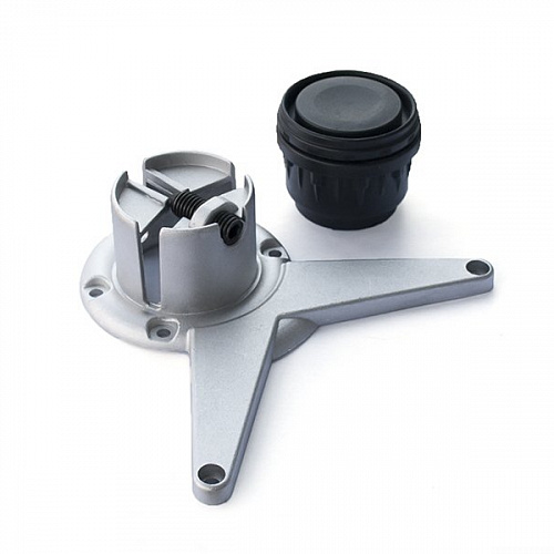 Ножка мебельная, 820-840х60мм, хром