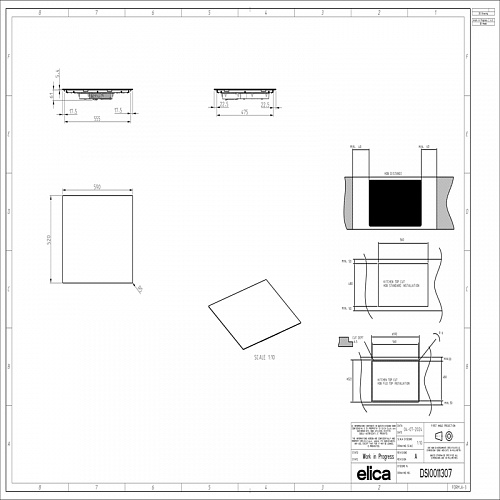 Индукционная варочная панель ELICA PRF0199861