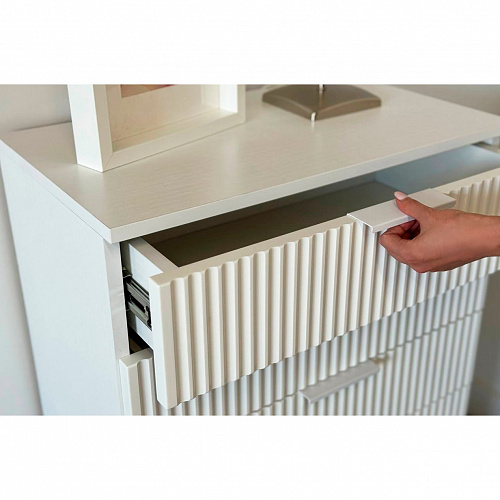 Комод Зефир белое дерево/белый (эмаль)