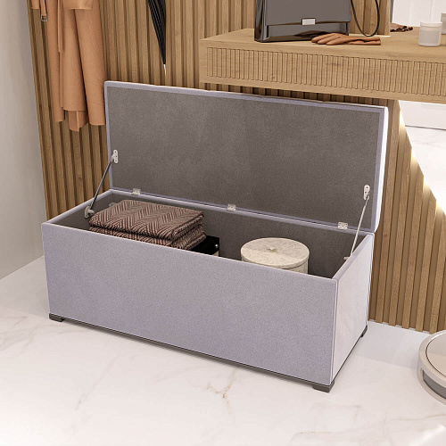 Тумба NOVEL 1000(М22) Велюр Светло-серый