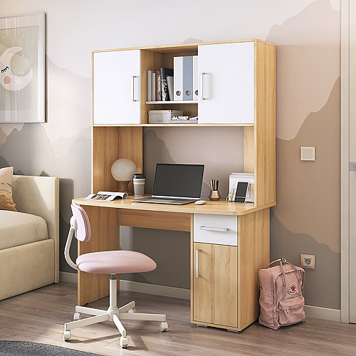 Стол компьютерный Лайт К2 дуб сонома/белый