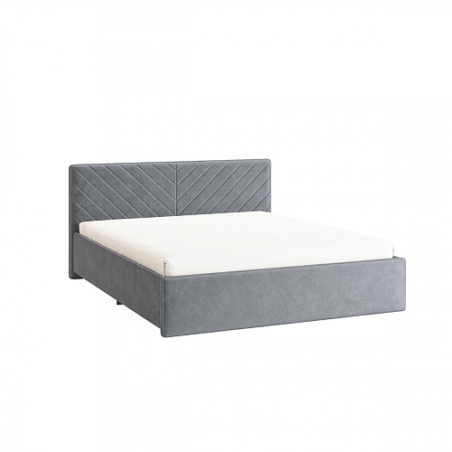 Кровать с подъемным механизмом Сандра 2 160х200 оникс (велюр)