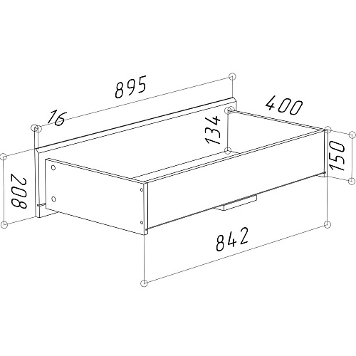 Шкаф НК STERN ШКЯ-2.900 Дуб Вотан