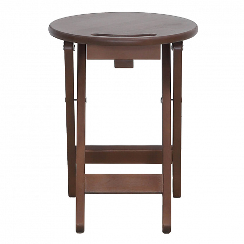 Табурет складной с ручкой Орех