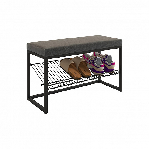 Обувница Крафт 1 черный муар/графит