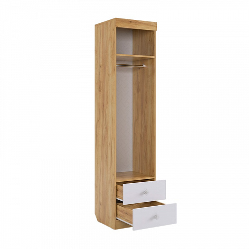 Шкаф однодверный Форсаж дуб крафт золотой/белый